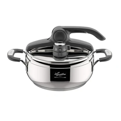 Afbeelding van Lagostina Briosa Lagoeasy&#039;Up drukpan, 3,5 l, metallic 18/10