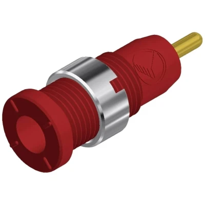 Afbeelding van SKS Hirschmann MSEB 2630 S 1,9 Au Veiligheids labconnector, female Bus, inbouw verticaal Stift Ø: 2 mm Rood 1 stuk(s)