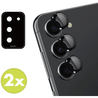 Afbeelding van iMoshion Screenprotector Geschikt voor Samsung Galaxy S23 / Plus 2 Pack Camera lens protector