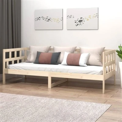 Afbeelding van vidaXL Slaapbank massief grenenhout 90x190 cm