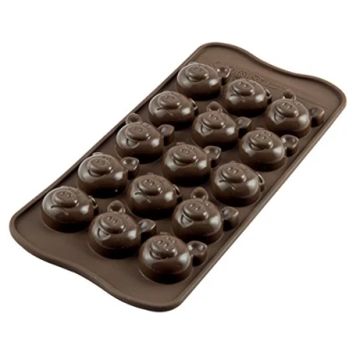 Afbeelding van Silikomart Chocolade Mal Varkentjes