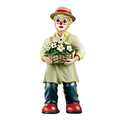 Afbeelding van Gildeclown Bloemenmand Valentijnsdag cadeau voor vrouwen geluksbrenger in geschenkdoos H 14 cm