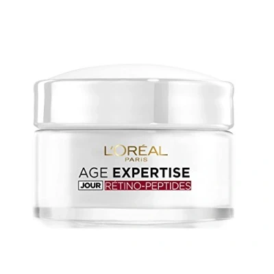 Image de L&#039;Oréal Paris Crème de Jour Anti Âge Hydratante Soin Rides Intensif Enrichi en Rétino Peptides Pour Peaux Normales à Mixtes À partir 45 ans Age Expertise 50 mL