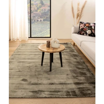 Afbeelding van Viscose Vloerkleed Glamour Olijfgroen 200x300 Cm