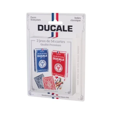 Afbeelding van Ducale Origine 2 sets met 54 kaarten Rami spel premium kwaliteit