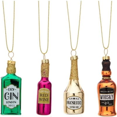 Afbeelding van Sass &amp; Belle Christmas Cheer Kersthanger Set Van 4 Multicolor