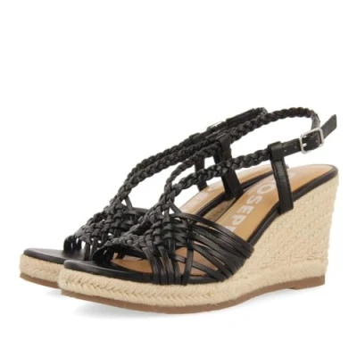 Afbeelding van Gioseppo Glide Sandalen met hoge hak, Dames, Maat: 37, Black Leer