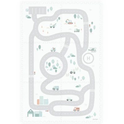 Afbeelding van Play&amp;go 2 in 1 foam speelmat eevaa road 180x120 cm