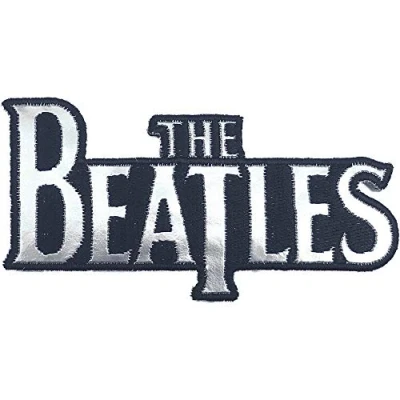 Afbeelding van The Beatles Silver Drop T Logo Patch Zilverkleurig/Zwart