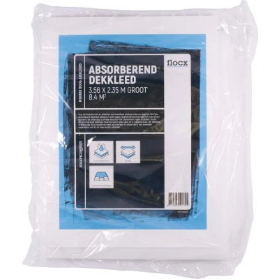 Afbeelding van Flocx Absorberend Dekkleed 8,4M2 3,56MTR X 2,35MTR Schildersbenodigdheden