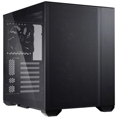 Afbeelding van Lian Li O11 AIR MINI BLACK Midi tower Gaming behuizing, Behuizing Zwart