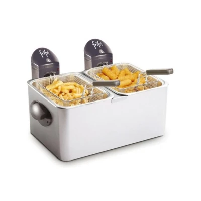 Image de Frifri 2*1,5 kg frites; 2*4,5l; 2*3200w ; manteau métal; 10ans F1998