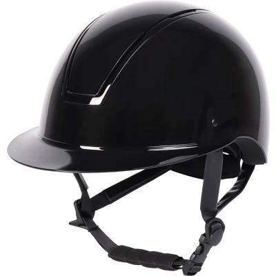 Afbeelding van Harry&#039;s Horse Veiligheidscap Royal Glossy Zwart/Zwart 52 54