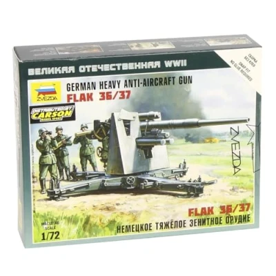 Afbeelding van Zvezda German 88 Mm Flak 36/37 (Zve6158) modelbouwsets, hobbybouwspeelgoed voor kinderen, modelverf en accessoires