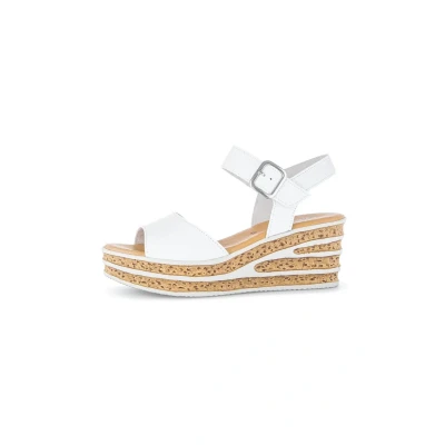 Afbeelding van Gabor Sandalen met riempjes voor dames, Wit 21, 38 EU