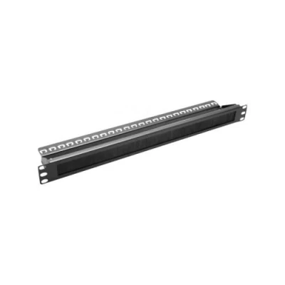 Image de Passe cables avec brosse 1U 19&#039;&#039; support