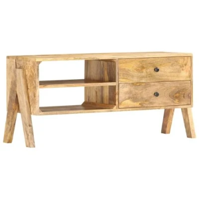 Afbeelding van vidaXL Tv meubel 97x35x47 cm massief mangohout