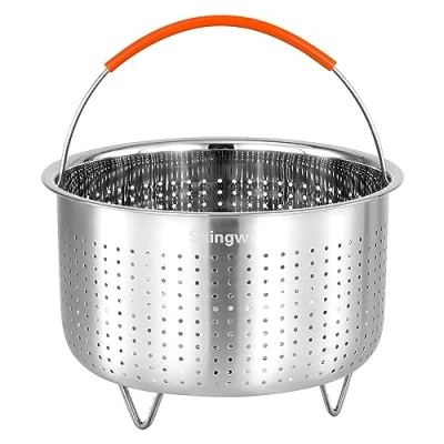 Afbeelding van Stoomboot Mand voor Instant Pot, Plantaardige Roestvrij staal Steamer Basket Insert Potten