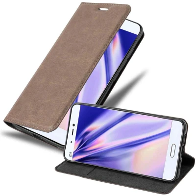 Afbeelding van Cadorabo Hoesje geschikt voor Xiaomi Mi 5 in KOFFIE BRUIN Beschermhoes met magnetische sluiting, standfunctie en kaartvakje Book Case Cover Etui