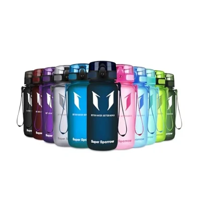 Afbeelding van Super Sparrow, waterfles, drinkfles voor kinderen, BPA vrij, geschikt sporten, wandelen, school, kantoor, buiten, 350 ml
