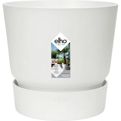 Afbeelding van Greenville rond 40 bloempot wit buiten dia. 39 x h 36,8 cm elho
