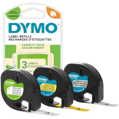 Image de DYMO LetraTAG Starter Pack kit de ruban étiquette 3 rouleau(x)