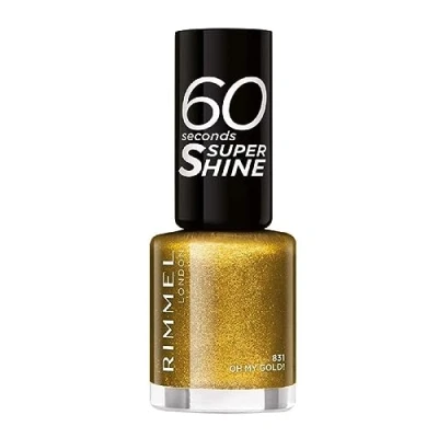 Afbeelding van Rimmel 60 Seconds Nagellak 831 Oh My Gold!