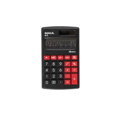 Afbeelding van Maul Zakrekenmachine M12, Zwart