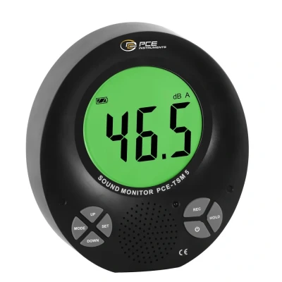 Afbeelding van PCE Instruments TSM 5 Decibelmeter Datalogger, Kleurenscherm 35 135 dB 31.5 Hz 8000