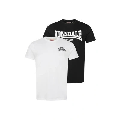 Afbeelding van Lonsdale 2 PACK Tshirt print, Heren, Maat: 4XL, Black white