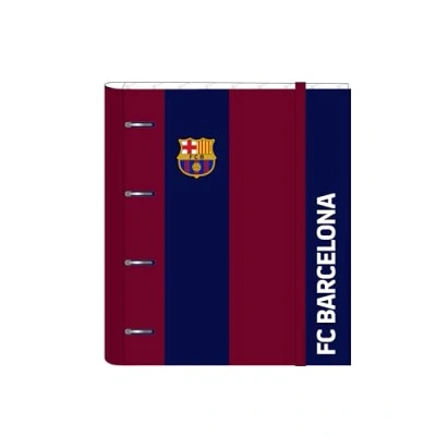 Afbeelding van Ringmap F.C. Barcelona 24/25 Kastanjebruin Marineblauw 27 x 32 3.5 cm