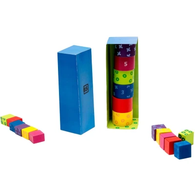 Afbeelding van BS Toys Secret Tower Blokken voor kinderen, Maat: One Size, Multi coloured