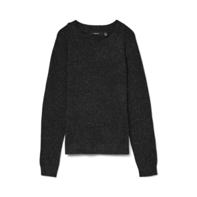 Image de VERO MODA Pull en Maille VMDOFFY Overs, Noir, XXL