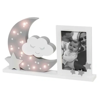 Afbeelding van Dooky Moonlight Frame Fotolijst met nachtlampje Warm Grey