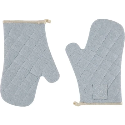 Afbeelding van Witloft Gerecycled Katoen Ovenwanten (2 st.) Hemelblauw