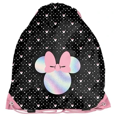 Afbeelding van Paso Gymtas voor kinderen, 36 x 32 cm, Minnie Mouse, zwart, M, zwart.