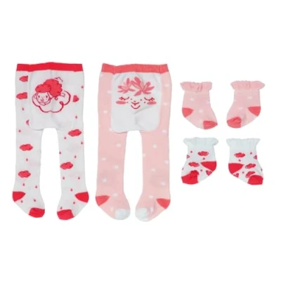Afbeelding van Baby Annabell Panty en sokken in verschillende kleurencombinaties voor poppen 43 cm, set van 2 poppenpanty&#039;s, 710807 Zapf Creation