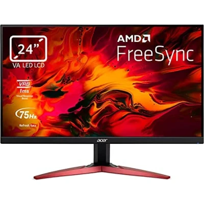 Image de Écran PC Gaming Acer KG241YA FreeSync HDMI 75 Hz 1 ms 23.8&quot; Noir