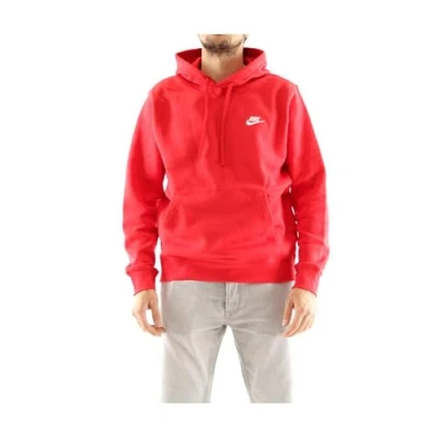 Afbeelding van Nike Sportswear CLUB Hoodie Hoodie, Heren, Maat: Medium, University red/white