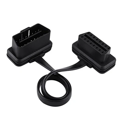 Afbeelding van 16 pins mannelijk naar OBD2 vrouwelijke kabel, Keenso diagnostische verlengkabel (60 cm) voor codescanner