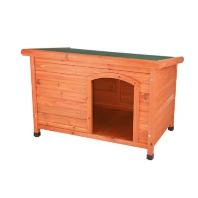 Afbeelding van Trixie Natura Hondenhok Classic Met Plat Dak Bruin