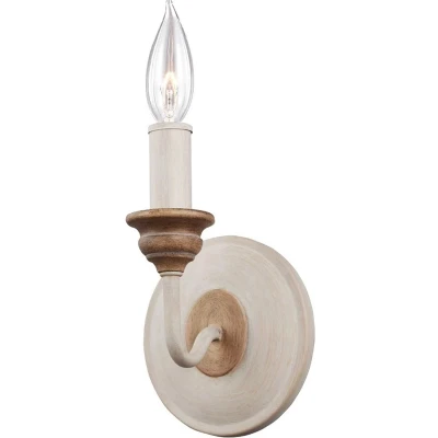 Afbeelding van Feiss LED Wandlamp Hartsville 1X E14 Max 40W Chalk Washed/Beachwood