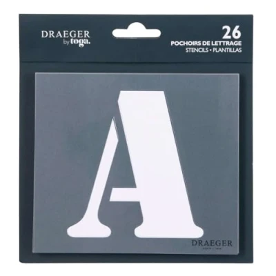 Afbeelding van Toga LE17 sjablonen, kunststof, transparant, 5 x 0,1 cm, 26 stuks