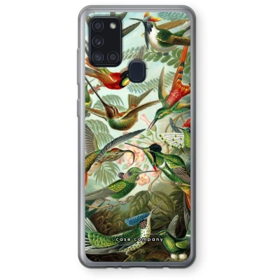 Afbeelding van Case Company® hoesje geschikt voor Samsung Galaxy A21s Haeckel Trochilidae Soft Cover Telefoonhoesje Bescherming aan alle Kanten en Schermrand