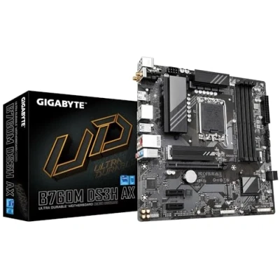 Afbeelding van Gigabyte B760M DS3H AX Moederbord Socket Intel 1700 Vormfactor Micro ATX chipset Intel® B760