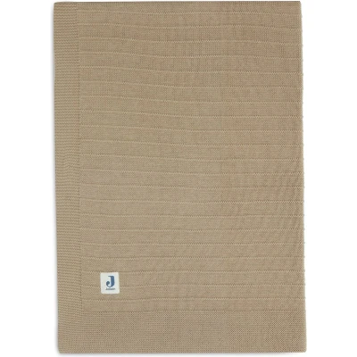 Afbeelding van Jollein Deken Wieg Pure Knit Biscuit GOTS