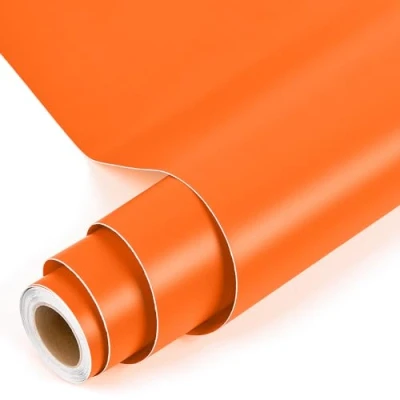Afbeelding van Prime Vinyl Plotterfolie, vinyl, zelfklevend, 30 cm x 305 cm, oranje, mat, permanente zelfklevende vinylfolie, voor de meeste snijmachines