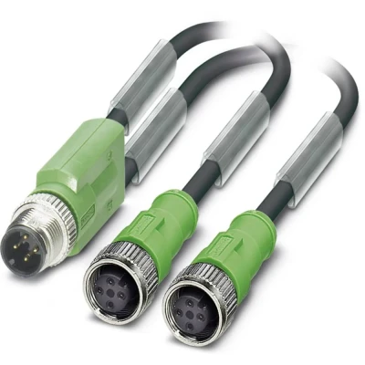 Afbeelding van Phoenix Contact 1668988 Sensor/actuator connector, geassembleerd M12 Aantal polen: 3 Adapter, Y vorm 3.00 m 1 stuk(s)