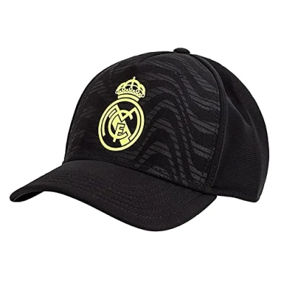 Afbeelding van Officiële Real Madrid hoed model zwart geel muts wit uniseks maat volwassenen jongens XL, zwart.
