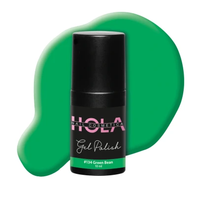 Afbeelding van Gelpolish #134 Green Bean 10ml Groen Gelnagellak Hola